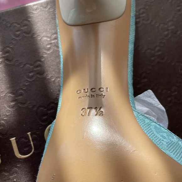 Authentic GUCCI kitten heels, 71/2 - Picture 10 of 11